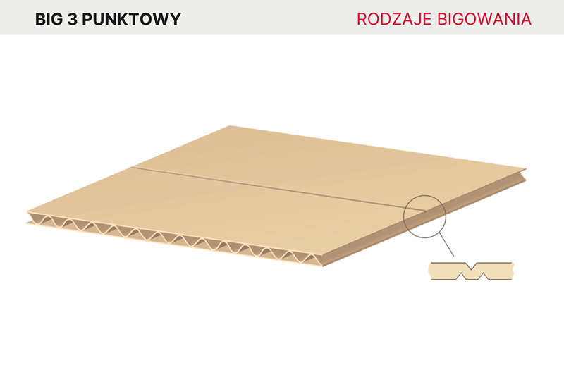 Tektura falista AQUILA bigowanie trzypunktowe